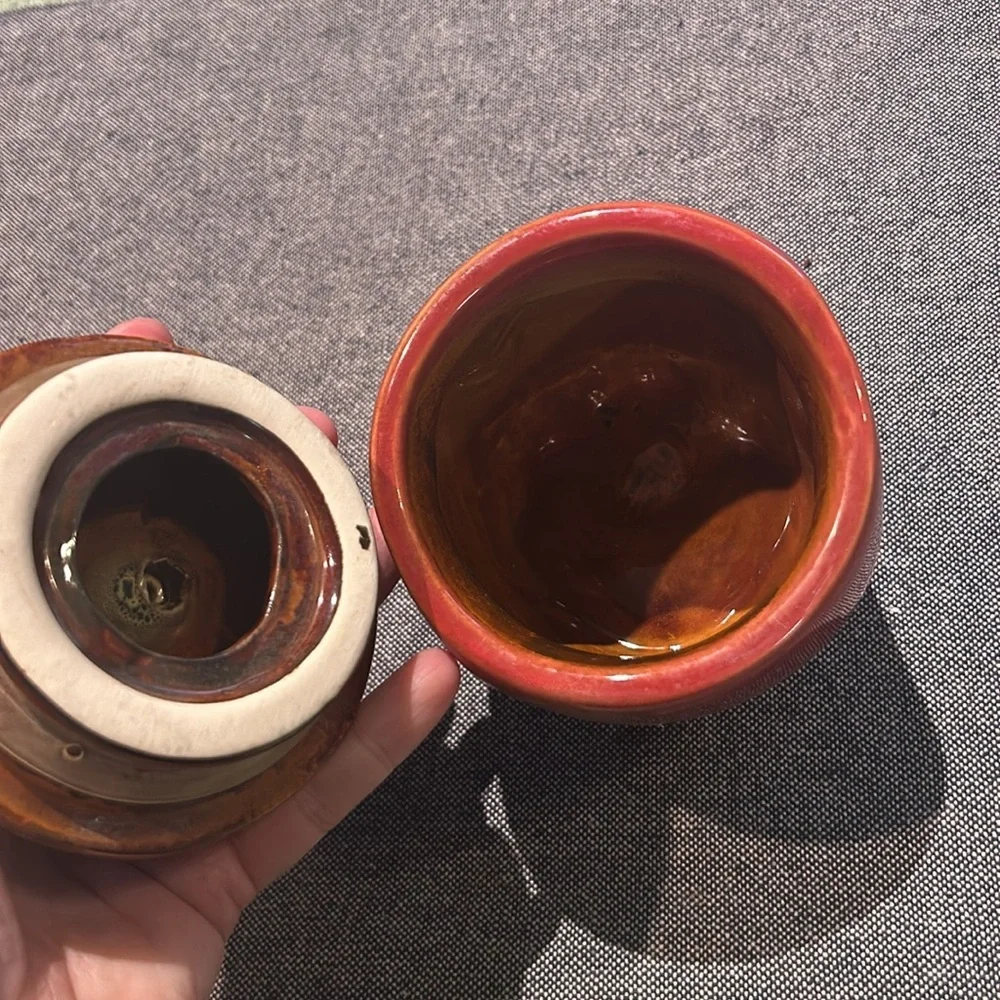 Vintage Ceramic APPLE Kitchen Canister Coffee Tea Container